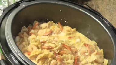 7 Minute Shrimp Alfredo Under Pressure