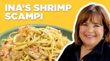 Barefoot Contessa Makes Linguine with Shrimp Scampi | Food Network