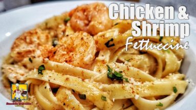 Cajun Chicken and Shrimp Fettuccine | Crockpot Recipes