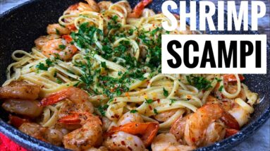 Garlic Butter Shrimp Scampi| Shrimp Pasta
