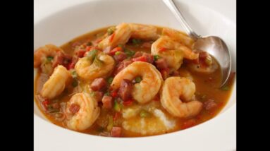 Ham and Shrimp Gravy Recipe - Spicy Ham Shrimp and Grits
