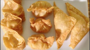 How To Make Fried Wontons With Cream Cheese Shrimp-Asian Food Recipes