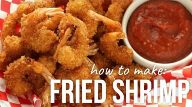 How to Make Panko Fried Shrimp!! - Crispy Breaded Shrimps Recipe