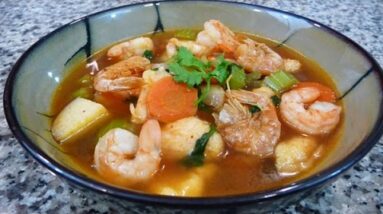 Mexican Shrimp Soup Recipe, easy delicious family recipe,