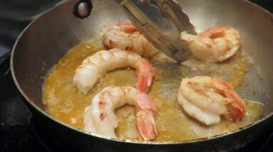 Wild Argentine Red Shrimp Pan seared from frozen
